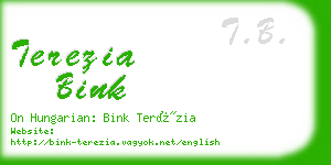 terezia bink business card